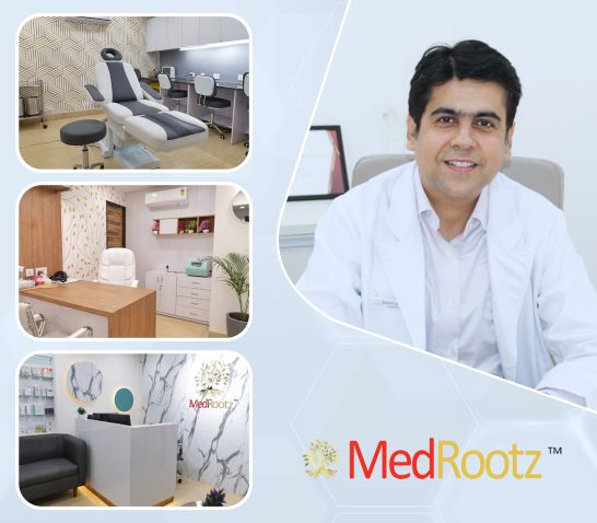 MedRootz specialist at the Green Park hair and skin clinic